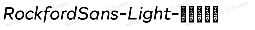 RockfordSans-Light字体转换
