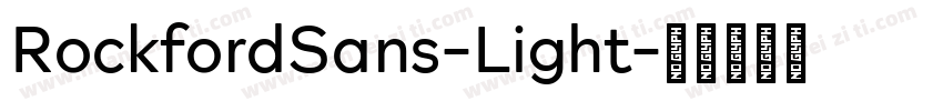 RockfordSans-Light字体转换