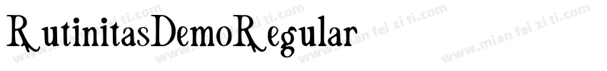 RutinitasDemoRegular字体转换