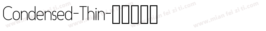 Condensed-Thin字体转换