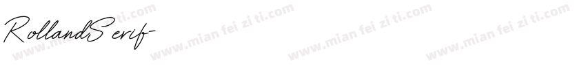 RollandSerif字体转换