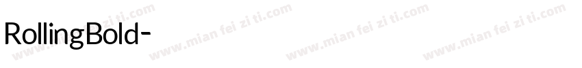 RollingBold字体转换