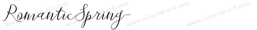 RomanticSpring字体转换