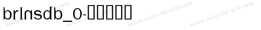 BRLNSDB_0字体转换
