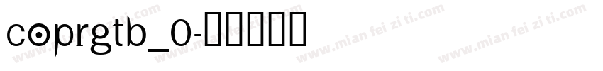 COPRGTB_0字体转换