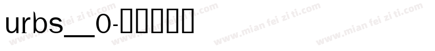 URBS__0字体转换