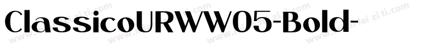 ClassicoURWW05-Bold字体转换