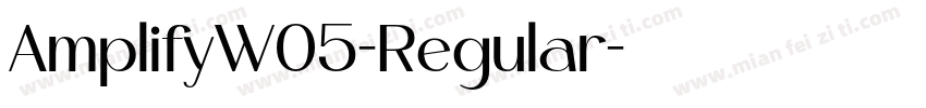 AmplifyW05-Regular字体转换