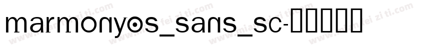 MarmonyOS_Sans_SC字体转换