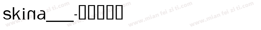 SKINA___字体转换