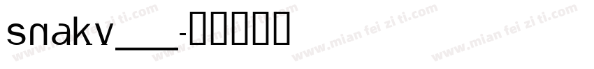 SNAKV___字体转换