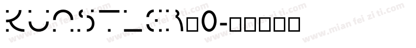 KUNSTLER_0字体转换