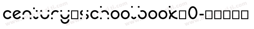 century_schoolbook_0字体转换