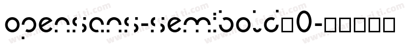 opensans-semibold_0字体转换