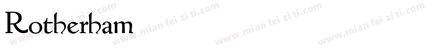 Rotherham字体转换