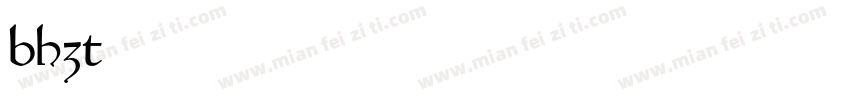 bhzt102字体字体转换