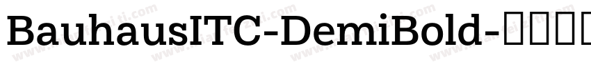 BauhausITC-DemiBold字体转换