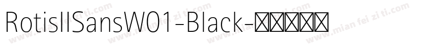 RotisIISansW01-Black字体转换