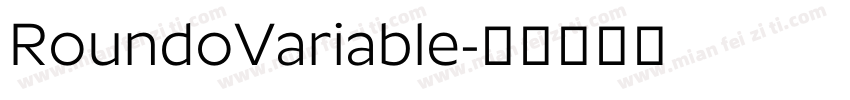 RoundoVariable字体转换