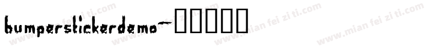 bumperstickerdemo字体转换