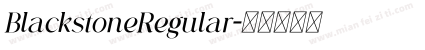 BlackstoneRegular字体转换