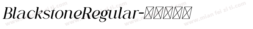 BlackstoneRegular字体转换