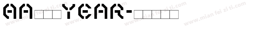 Aa嗨皮狗year字体转换