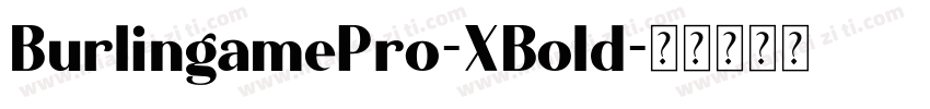 BurlingamePro-XBold字体转换