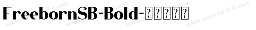 FreebornSB-Bold字体转换