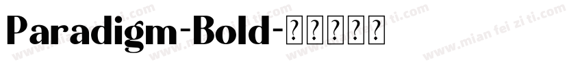 Paradigm-Bold字体转换