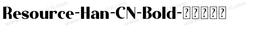 Resource-Han-CN-Bold字体转换