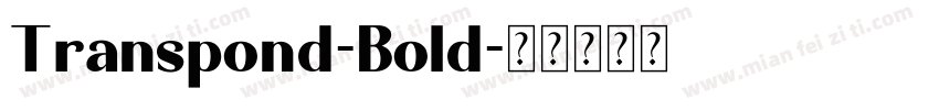 Transpond-Bold字体转换