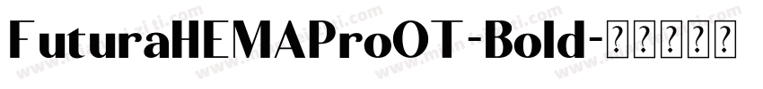 FuturaHEMAProOT-Bold字体转换
