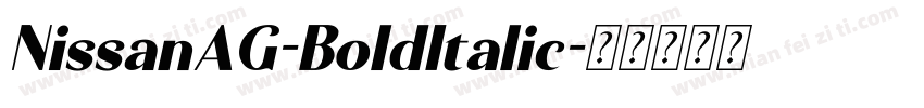NissanAG-BoldItalic字体转换