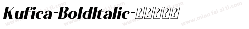 Kufica-BoldItalic字体转换
