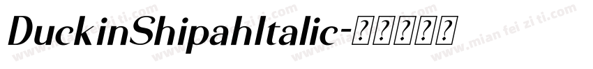 DuckinShipahItalic字体转换