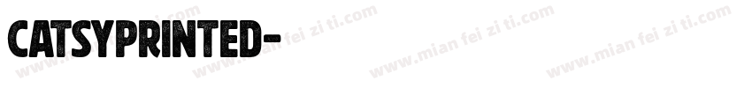 CatsyPrinted字体转换