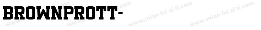 BrownProTT字体转换
