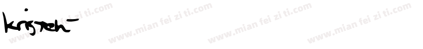 kristen字体转换