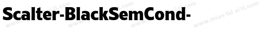 Scalter-BlackSemCond字体转换