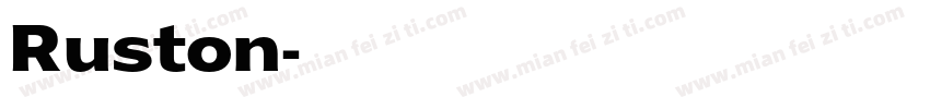 Ruston字体转换