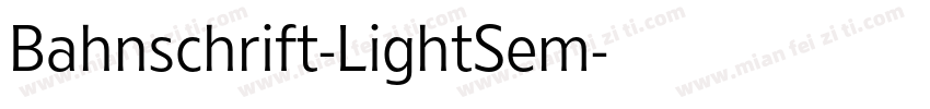 Bahnschrift-LightSem字体转换