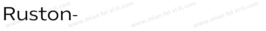 Ruston字体转换