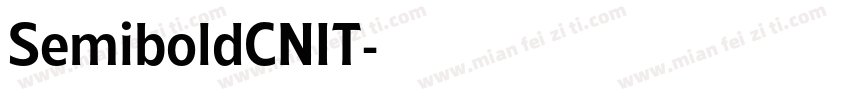 SemiboldCNIT字体转换