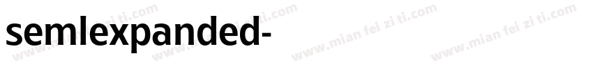 semlexpanded字体转换