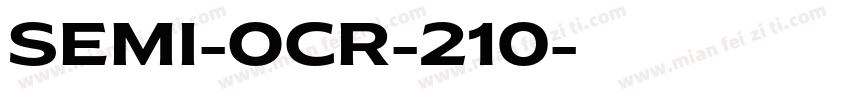 SEMI-OCR-210字体转换