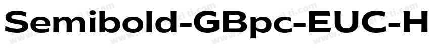 Semibold-GBpc-EUC-H字体转换