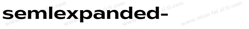 semlexpanded字体转换