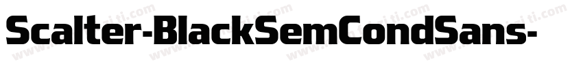Scalter-BlackSemCondSans字体转换