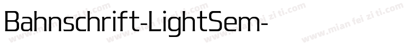 Bahnschrift-LightSem字体转换